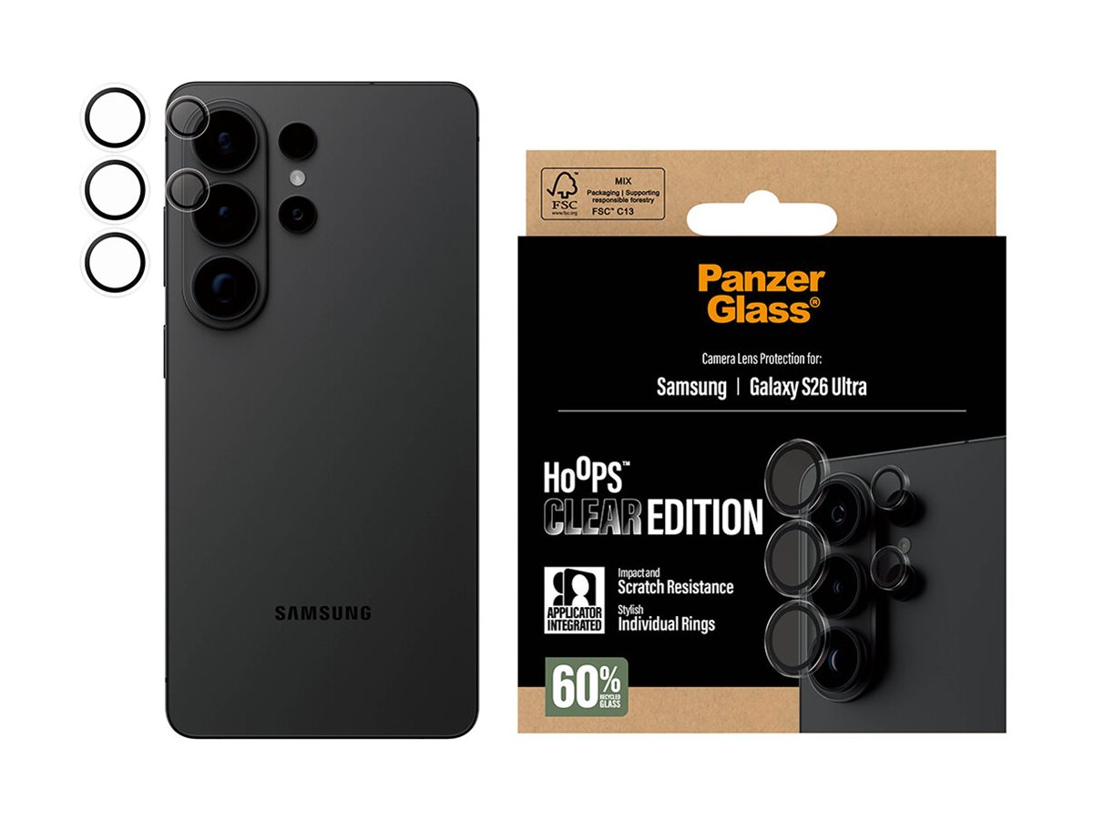 PanzerGlass Hoops Camera Lens Protector Transparent Samsung New Galaxy S26 Ultra | PanzerGlass