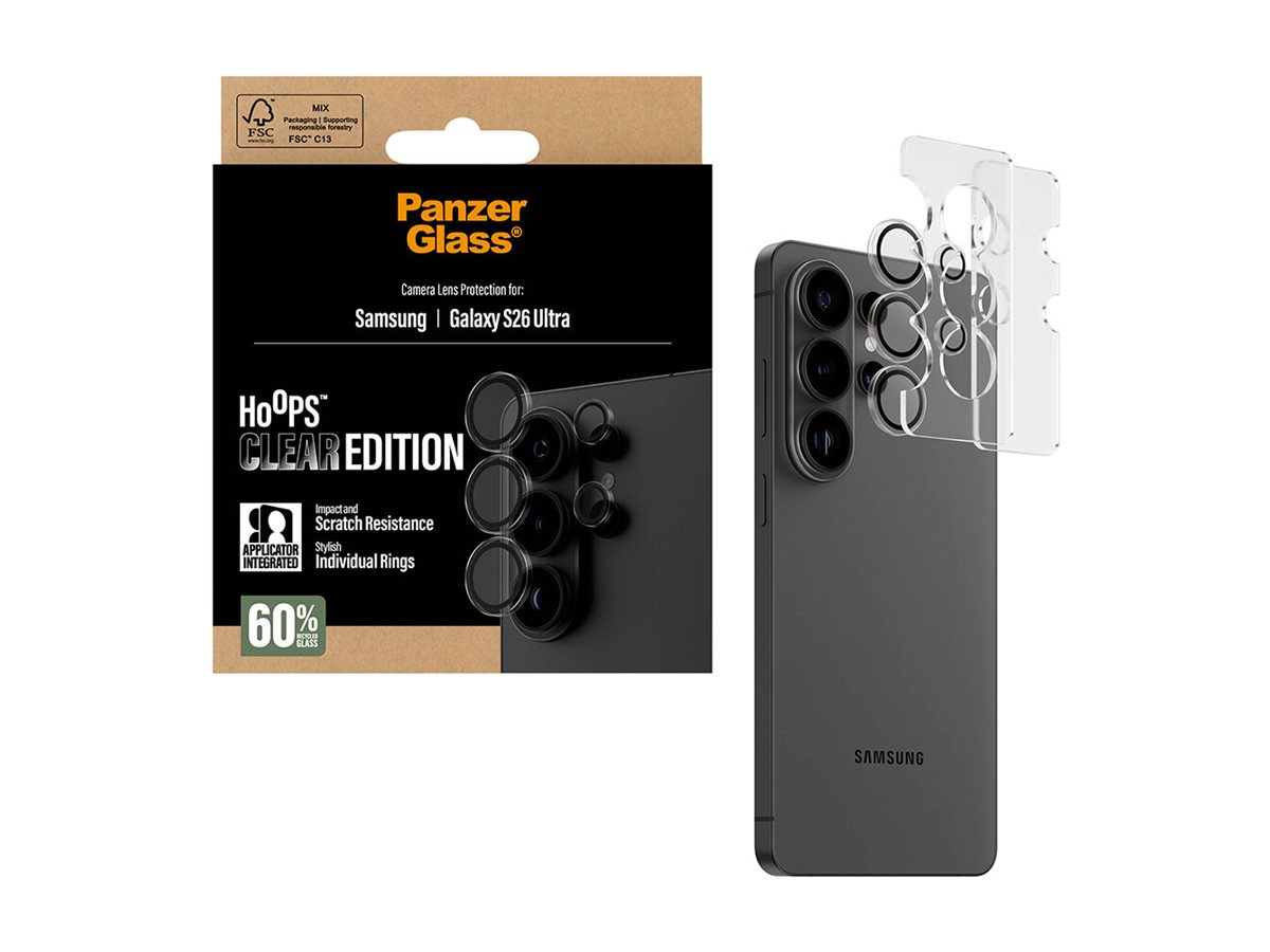PanzerGlass Hoops Camera Lens Protector Transparent Samsung New Galaxy S26 Ultra | PanzerGlass
