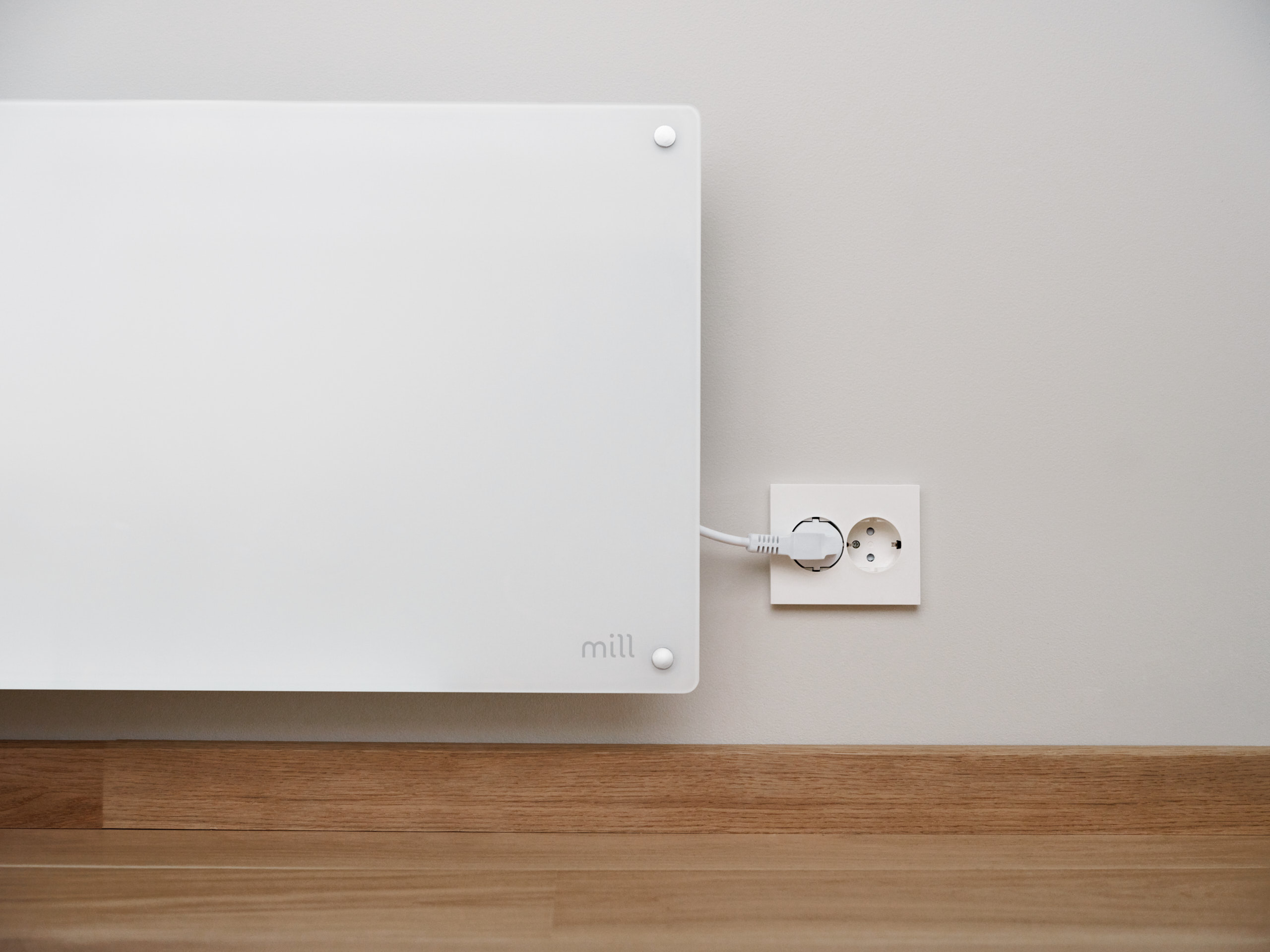 Mill Glass Smart WiFi Panel Heater Gen. 4 | GL400WIFI4 | Panel Heater | 400 W | Suitable for rooms up to 4-6 m² | White | IPX4
