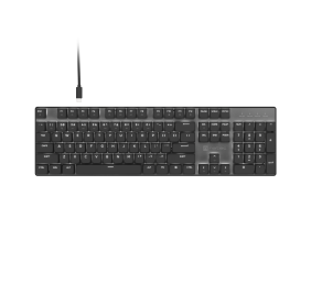 Natec Amberjack | Keyboard | Wired | US | Linear | White backlight, Hot-swappable switches, Anti-ghosting, Built-in memory, Macro recording | Black/Gray