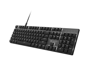 Natec Amberjack | Keyboard | Wired | US | Linear | White backlight, Hot-swappable switches, Anti-ghosting, Built-in memory, Macro recording | Black/Gray