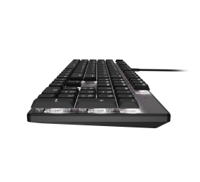 Natec Amberjack | Keyboard | Wired | US | Linear | White backlight, Hot-swappable switches, Anti-ghosting, Built-in memory, Macro recording | Black/Gray