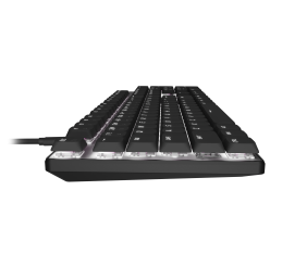 Natec Amberjack | Keyboard | Wired | US | Linear | White backlight, Hot-swappable switches, Anti-ghosting, Built-in memory, Macro recording | Black/Gray