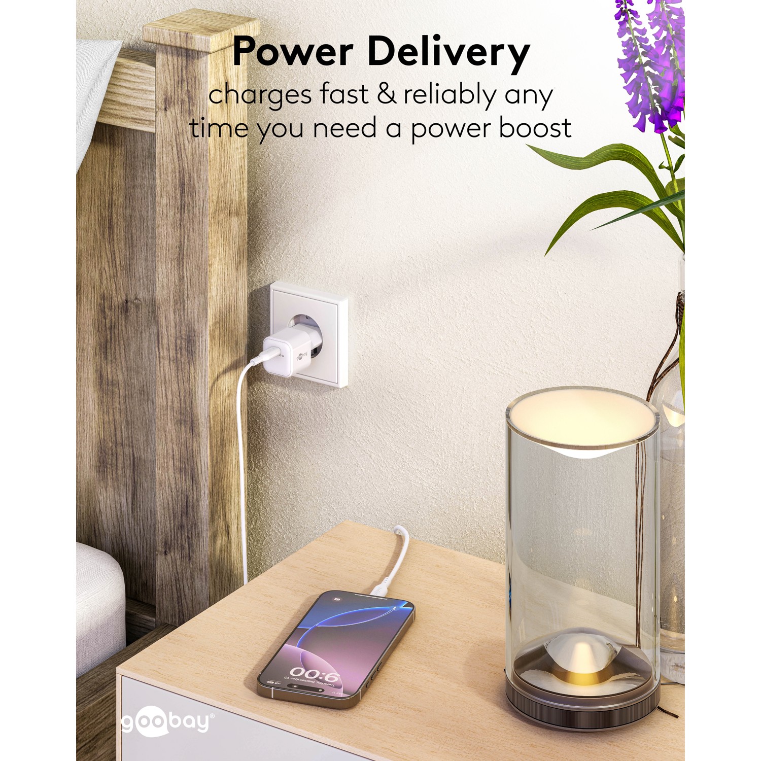 Goobay 20 W USB-C PD GaN Fast Charger Nano | USB-C