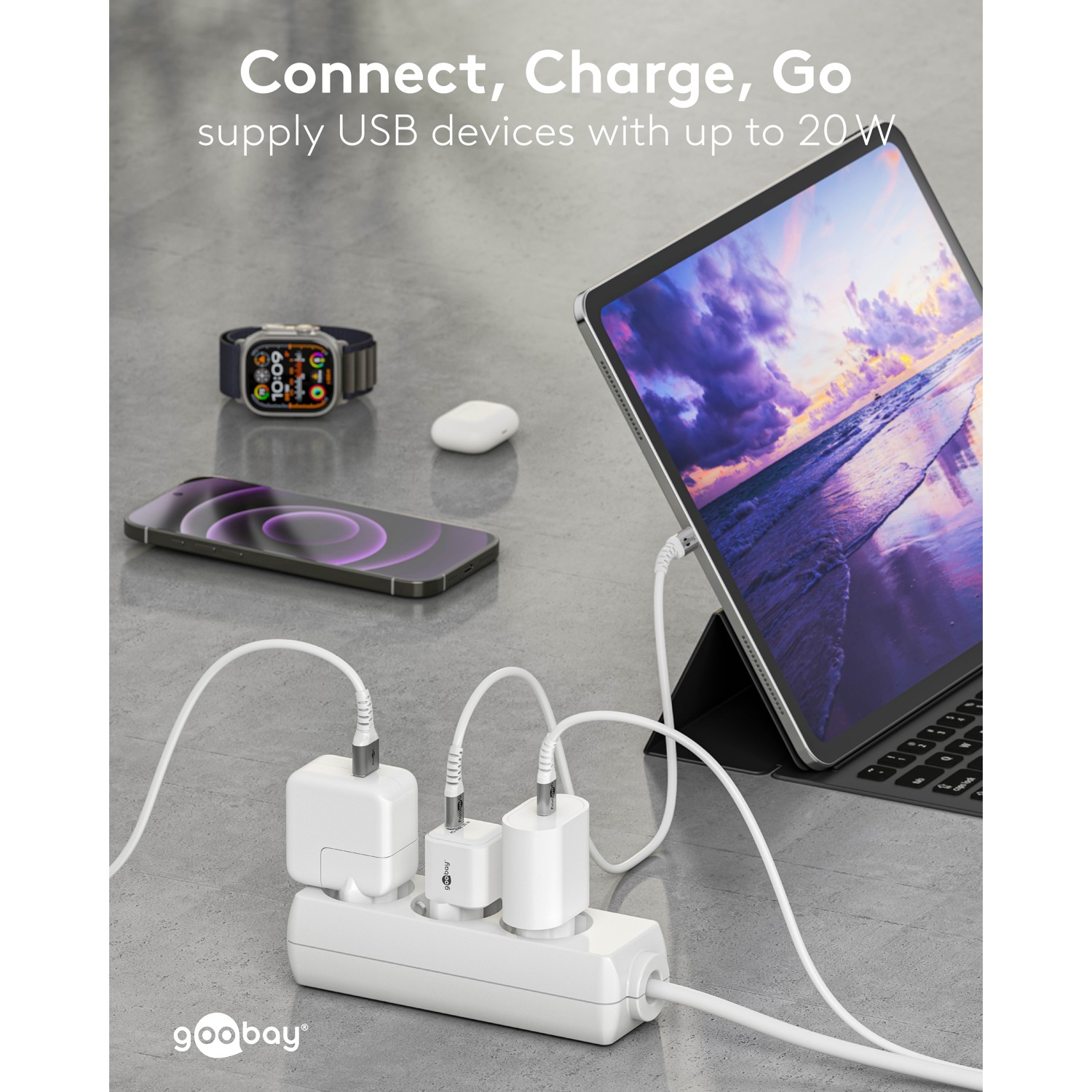 Goobay 20 W USB-C PD GaN Fast Charger Nano | USB-C