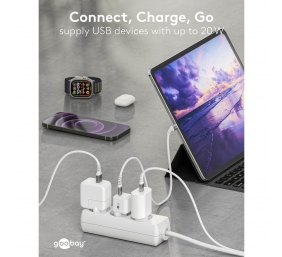 Goobay 20 W USB-C PD GaN Fast Charger Nano | USB-C