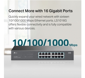 TP-LINK 16-Port Gigabit Switch | LS1016G | Unmanaged | Desktop/Rack-mountable