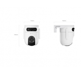 EZVIZ IP Camera CS-H9C (5MP+5MP) 4mm Color night vision,Human/Vehicle detection,Smart tracking iki 8m,Active defense,two way talk, 8xdigital | EZVIZ