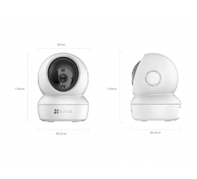 EZVIZ | IP Camera | CS-H6c (3MP,W1) | PTZ | 3 MP | 4mm | IP20 | H.264/H.265 | MicroSD, up to 512 GB