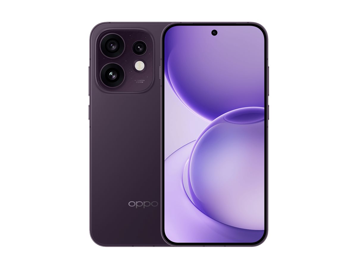 OPPO Reno16 5G (CPH2865) | Purple Black | 6.32 " | AMOLED | 2640 x 1216 pixels | Qualcomm | Snapdragon 7 Gen 4 | Internal RAM 8 GB | 512 GB | Dual SIM | 5G | Main camera resolution 50+50+50 MP | Secondary camera resolution 50 MP | Android | 16