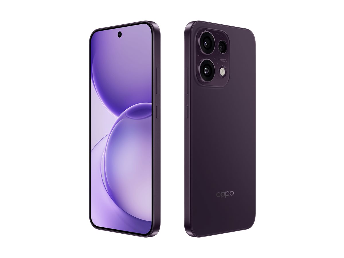 OPPO Reno16 F 5G (CPH2859) | Purple Black | 6.57 " | AMOLED | 2372 x 1080 pixels | Mediatek | Dimensity 7300 Energy | Internal RAM 8 GB | 256 GB | Dual SIM | 5G | Main camera resolution 50+50+8 MP | Secondary camera resolution 50 MP | Android | 16