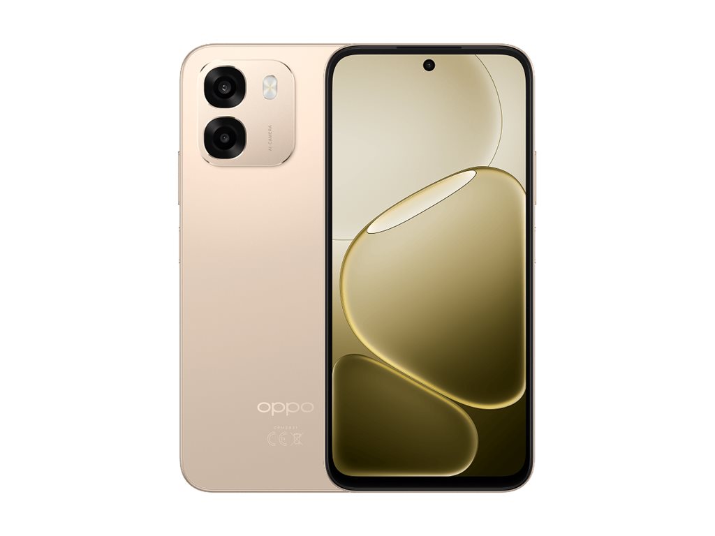 OPPO A6 4G (CPH2817) | Aurora Gold | 6.75 " | IPS LCD | 1570 x 720 pixels | Qualcomm | Snapdragon 685 | Internal RAM 6 GB | 256 GB | Dual SIM | 4G | Main camera resolution 50 MP | Secondary camera resolution 8 MP | Android | 15 | 7000 mAh