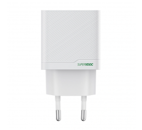 OPPO SUPERVOOC 45W Dual-Port Charger, OSAB4CB4AE, White | Charger