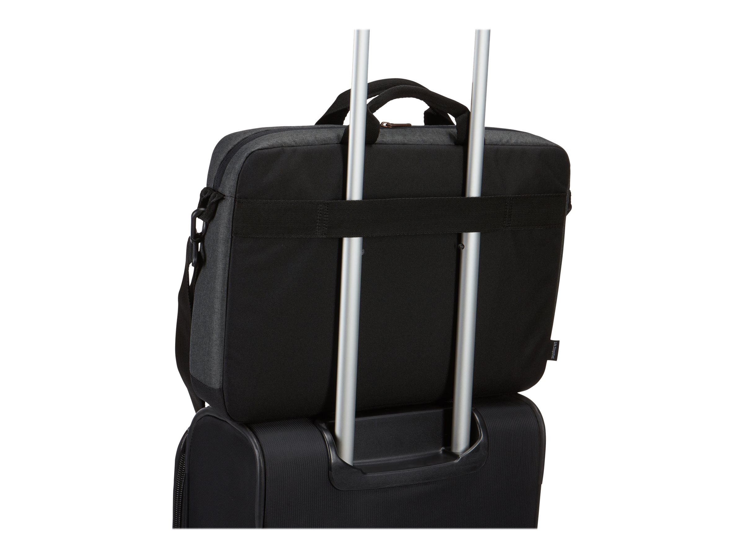 Case Logic | Era Attaché | Fits up to size 15.6 " | Messenger - Briefcase | Shoulder strap | Obsidian