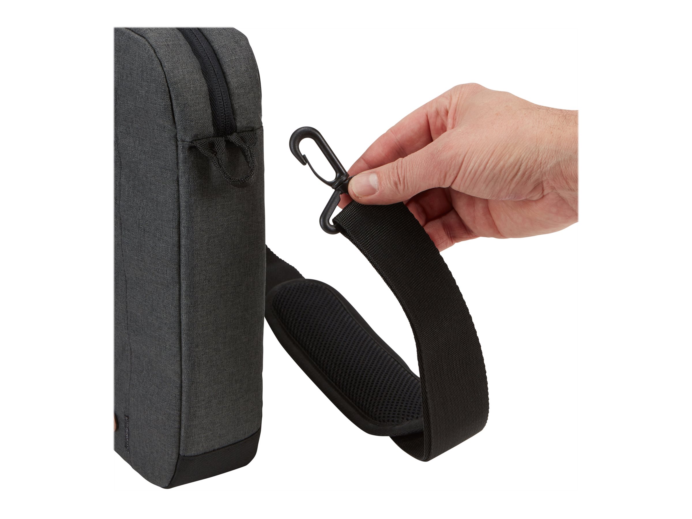 Case Logic | Era Attaché | Fits up to size 15.6 " | Messenger - Briefcase | Shoulder strap | Obsidian