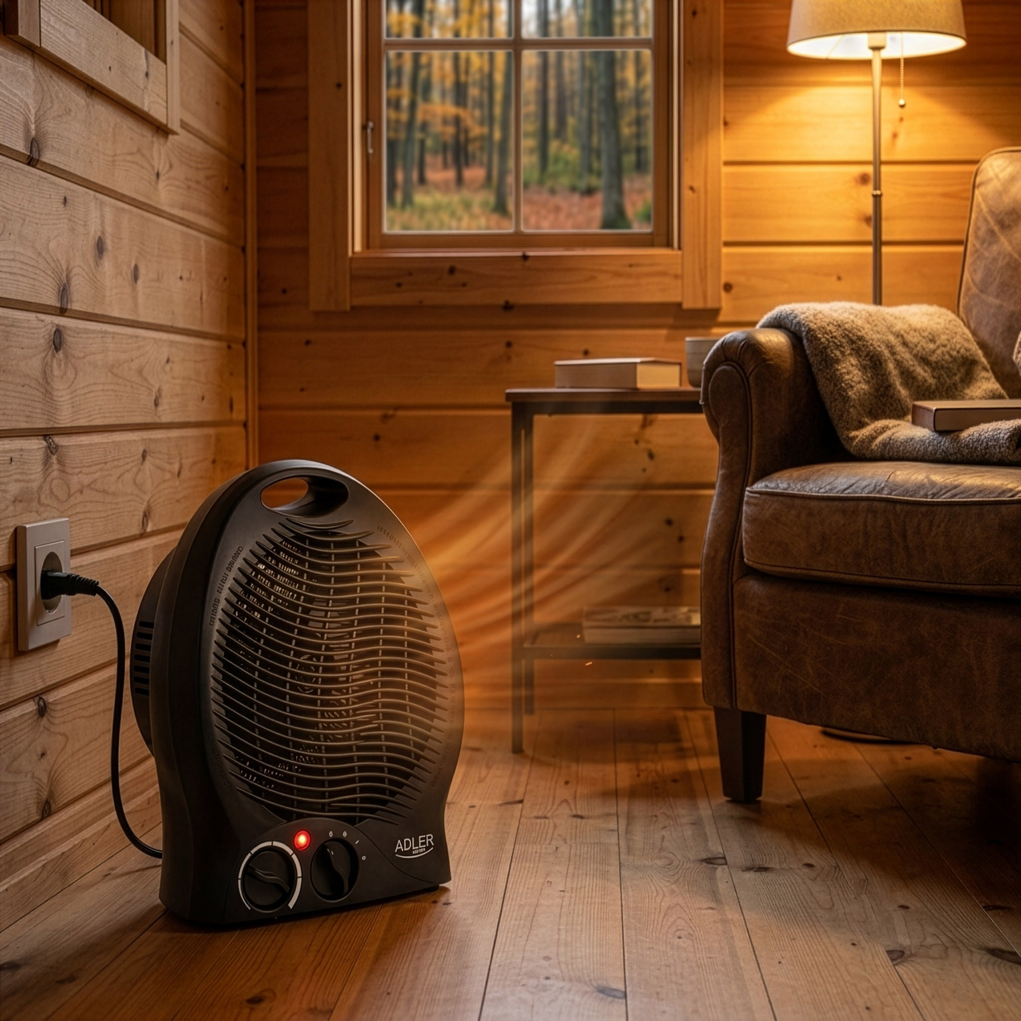 Adler AD 7761 Fan Heater, 2000 W, Black | Adler