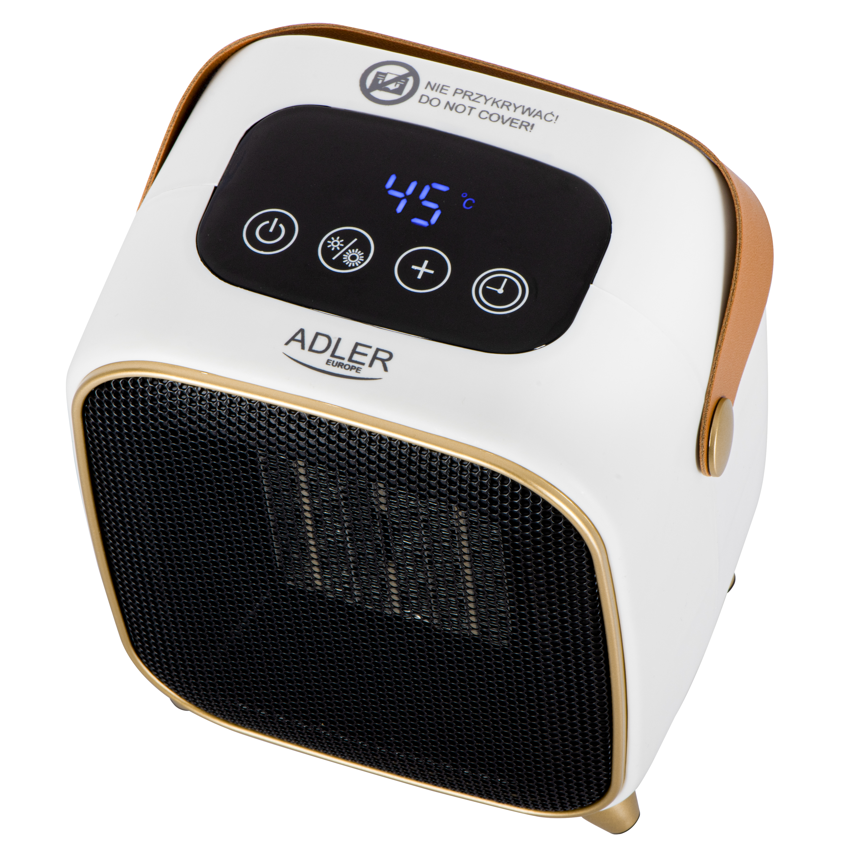 Adler AD 7762 Ceramic Fan Heater with LED Display, Cool Air Fan