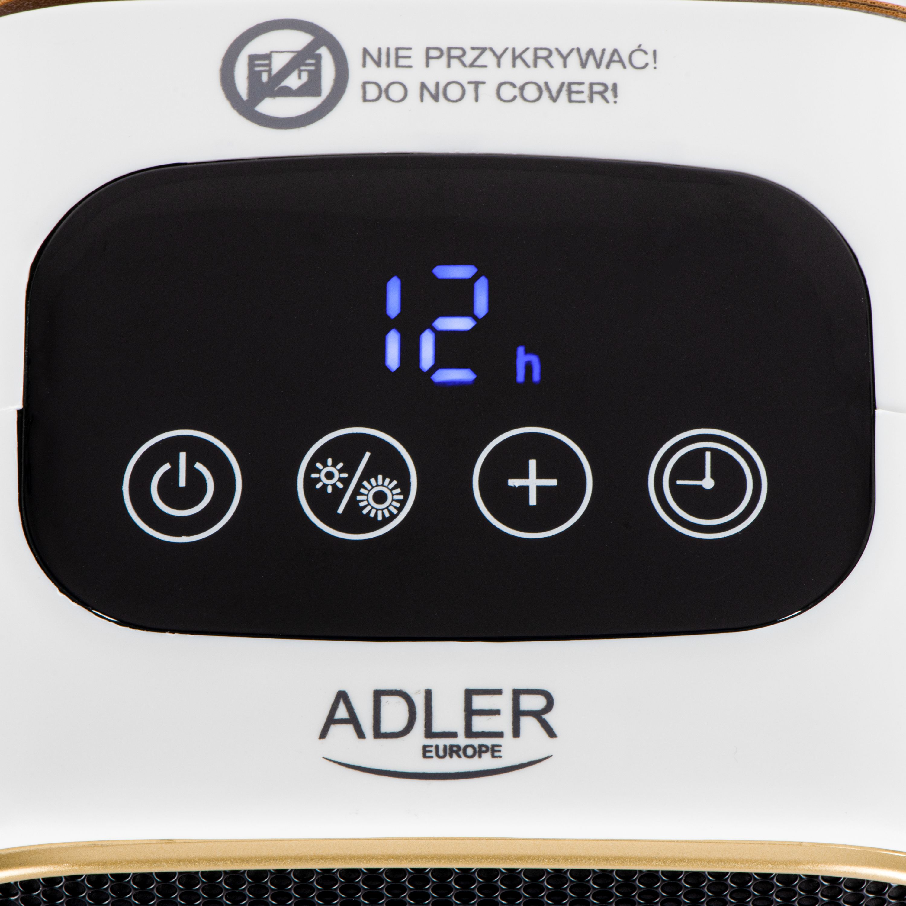Adler AD 7762 Ceramic Fan Heater with LED Display, Cool Air Fan