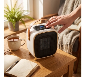 Adler AD 7762 Ceramic Fan Heater with LED Display, Cool Air Fan