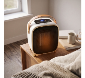 Adler AD 7762 Ceramic Fan Heater with LED Display, Cool Air Fan