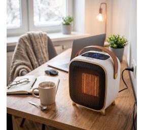 Adler AD 7762 Ceramic Fan Heater with LED Display, Cool Air Fan