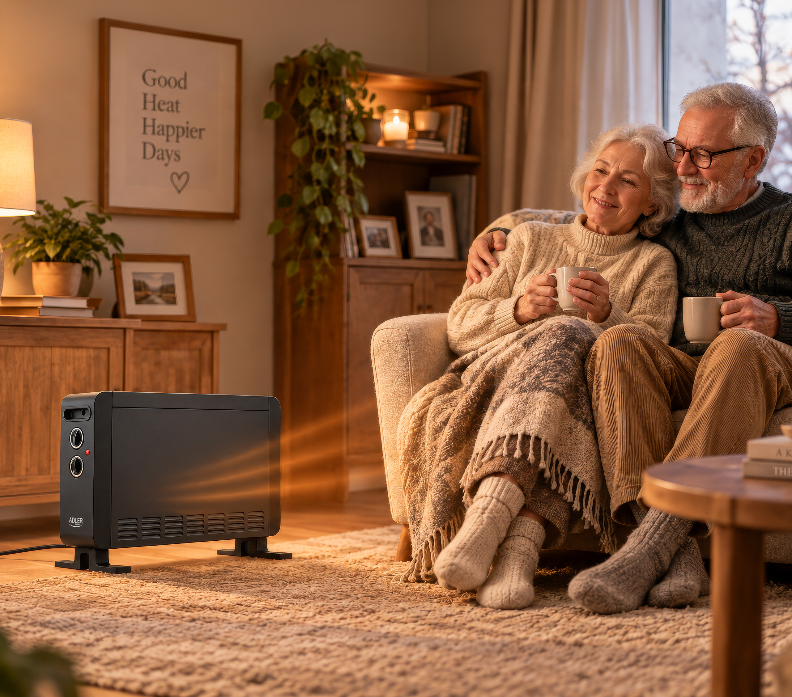 Adler AD 7764 Convector Heater 2000 W, Black | Adler
