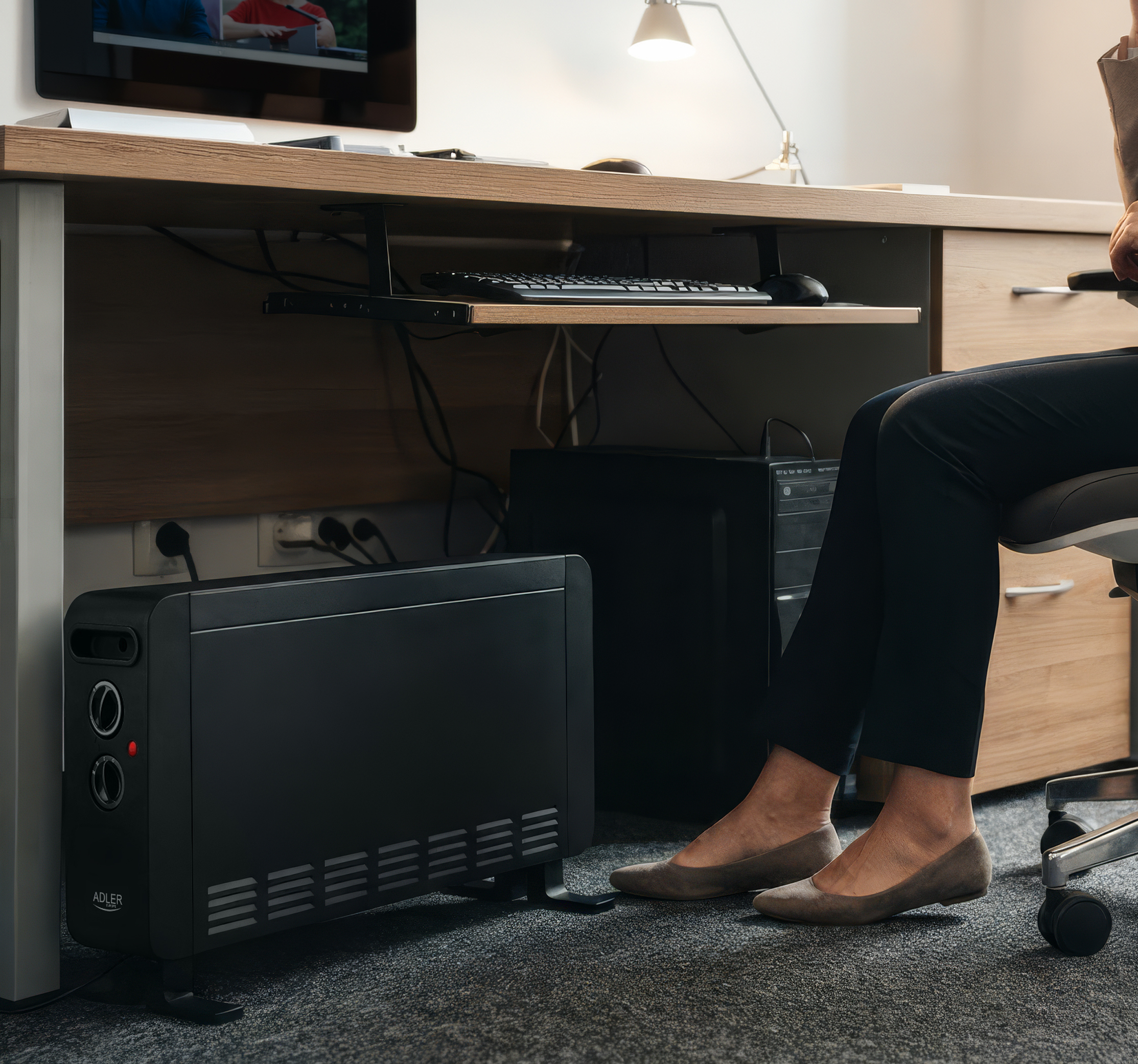 Adler AD 7764 Convector Heater 2000 W, Black | Adler