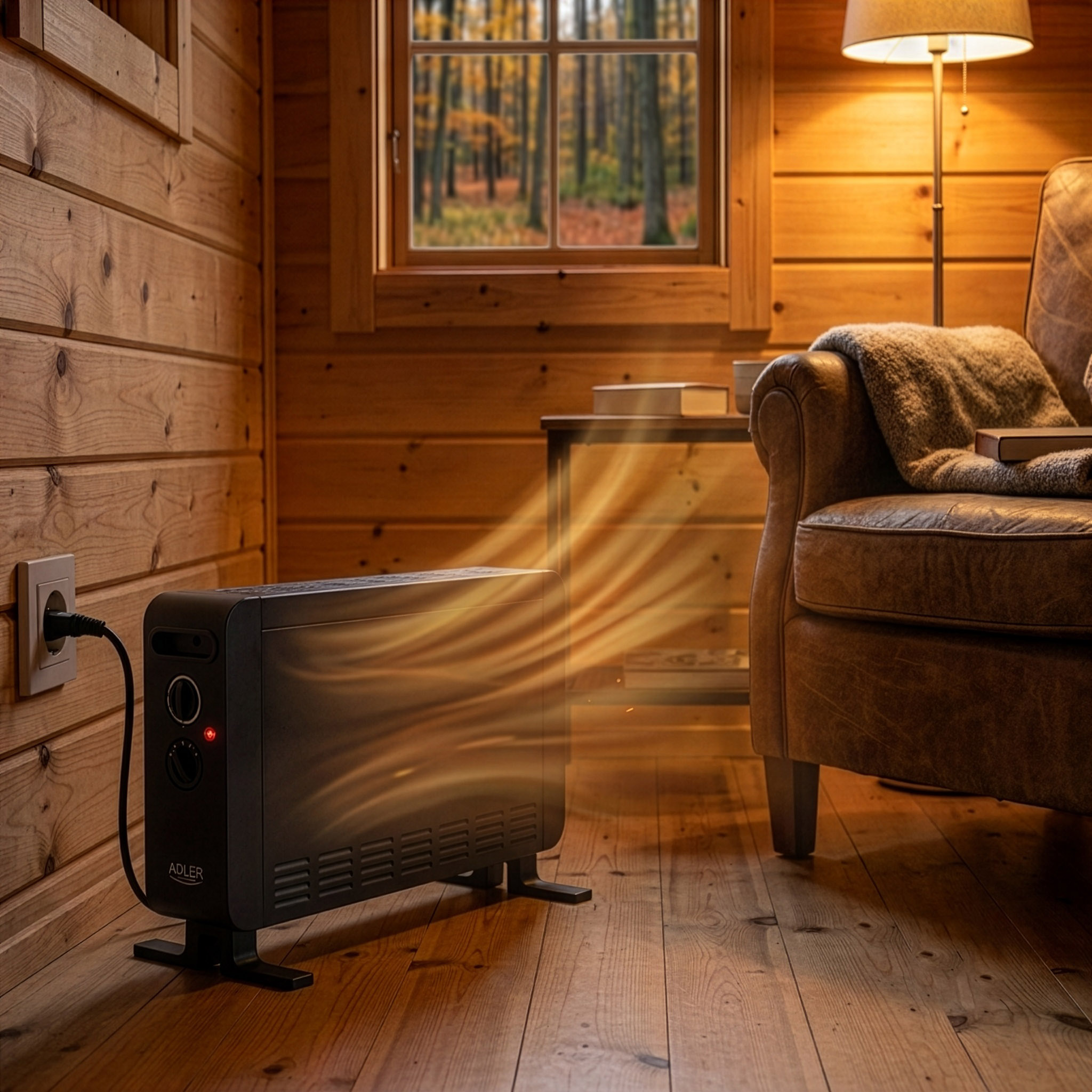 Adler AD 7764 Convector Heater 2000 W, Black | Adler