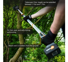 Batavia B.V. | Telescopic pole 1.15 - 1.75 m For Nexxsaws and Nexxcuts - 18V | Telescopic Pole