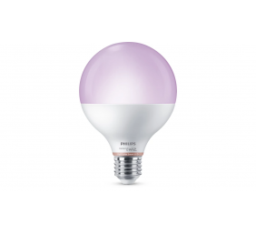 Philips Smart WFB 75W G95 822-65 RGB 1PF/6 | E27 | 11 W | Warm to cool white light | Bluetooth, Wi-Fi