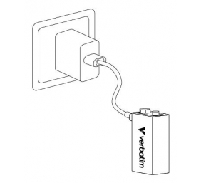 Verbatim 30251 USB-C Įkraunama baterija Li-ion 9V 335mAh (1 vnt pakuotėje)