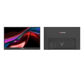 Verbatim 32403 Dual Nešiojamas monitorius 15.6'' × 2 IPS FHD 1920x1080 10ms 250cd/m2 60Hz, Juoda