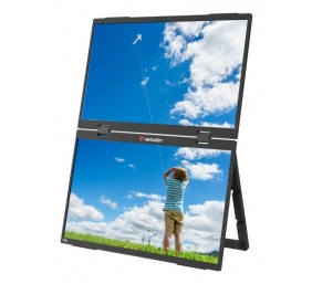 Verbatim 32403 Dual Nešiojamas monitorius 15.6'' × 2 IPS FHD 1920x1080 10ms 250cd/m2 60Hz, Juoda