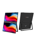 Verbatim 32403 Dual Nešiojamas monitorius 15.6'' × 2 IPS FHD 1920x1080 10ms 250cd/m2 60Hz, Juoda