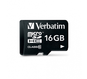 Verbatim 44082 Premium U1 Micro SDHC Atminties kortelė 16GB + microSD į SD Adapteris