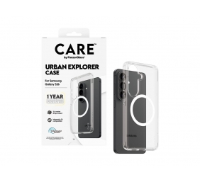 CARE by PanzerGlass Urban Explorer Case Transparent w. White Qi Samsung New Galaxy S26 | PanzerGlass
