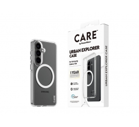 CARE by PanzerGlass Urban Explorer Case Transparent w. White Qi Samsung New Galaxy S26 | PanzerGlass