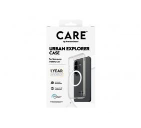 CARE by PanzerGlass Urban Explorer Case Transparent w. White Qi Samsung New Galaxy S26 | PanzerGlass