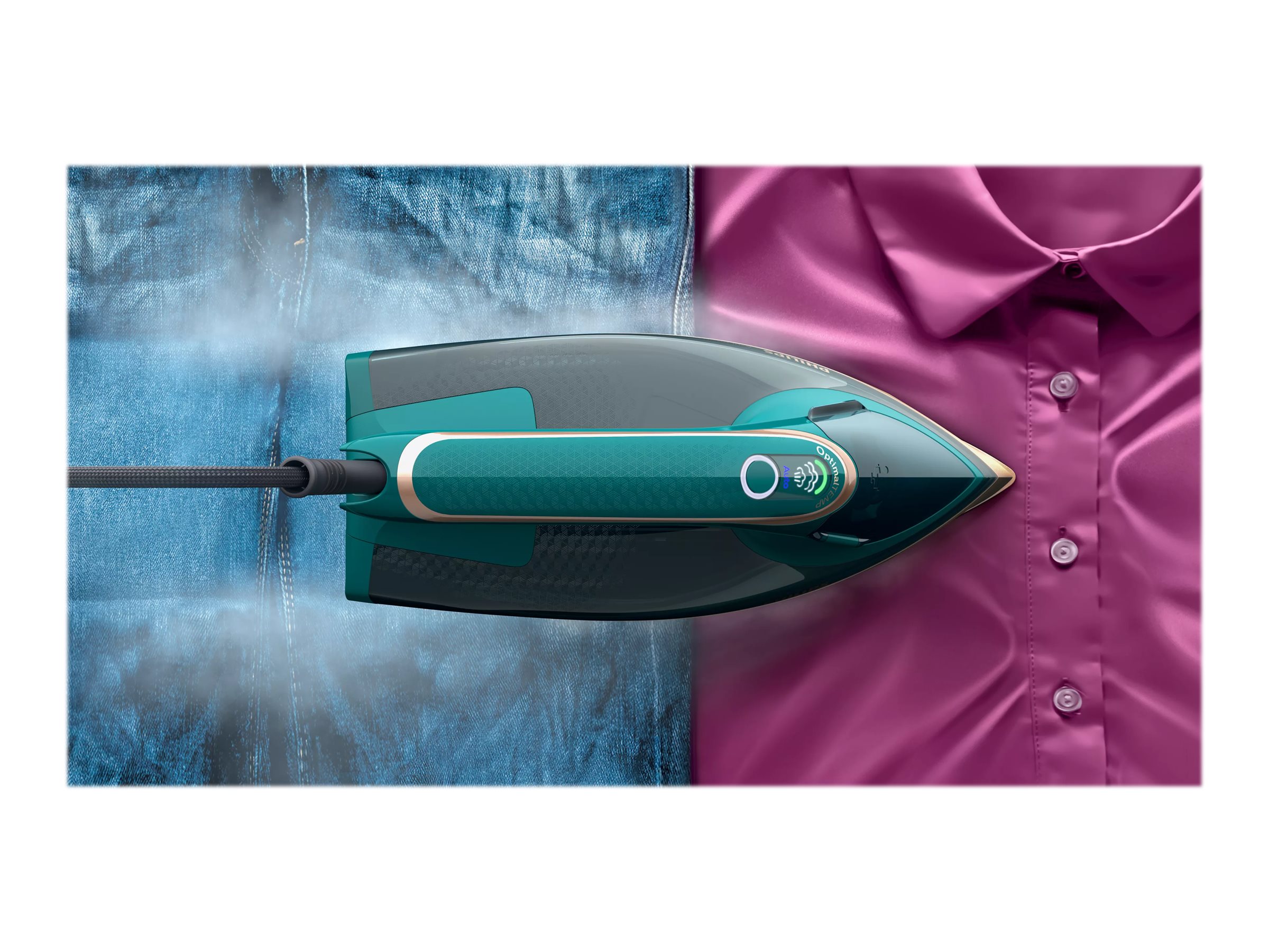 Philips | DST8030/70 Azur | Steam Iron | 3000 W | Water tank capacity 350 ml | Continuous steam 70 g/min | Green