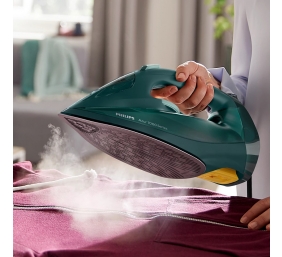 Philips | Iron | DST7050/70 | Steam Iron | 2800 W | Water tank capacity 300 ml | Continuous steam 50 g/min | Steam boost performance 250 g/min | Green