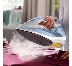 Philips | DST7011/20 | Steam Iron | 2600 W | Water tank capacity 300 ml | Continuous steam 45 g/min | Steam boost performance 220 g/min | Light Blue/Gray