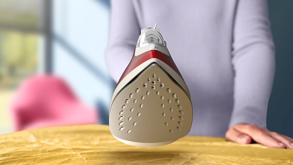 Philips Steam Iron | DST2010/40 2000 Series | Steam Iron | 2000 W | Water tank capacity 250 ml | Continuous steam 25 g/min | Steam boost performance 100 g/min | Red