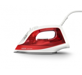 Philips Steam Iron | DST2010/40 2000 Series | Steam Iron | 2000 W | Water tank capacity 250 ml | Continuous steam 25 g/min | Steam boost performance 100 g/min | Red