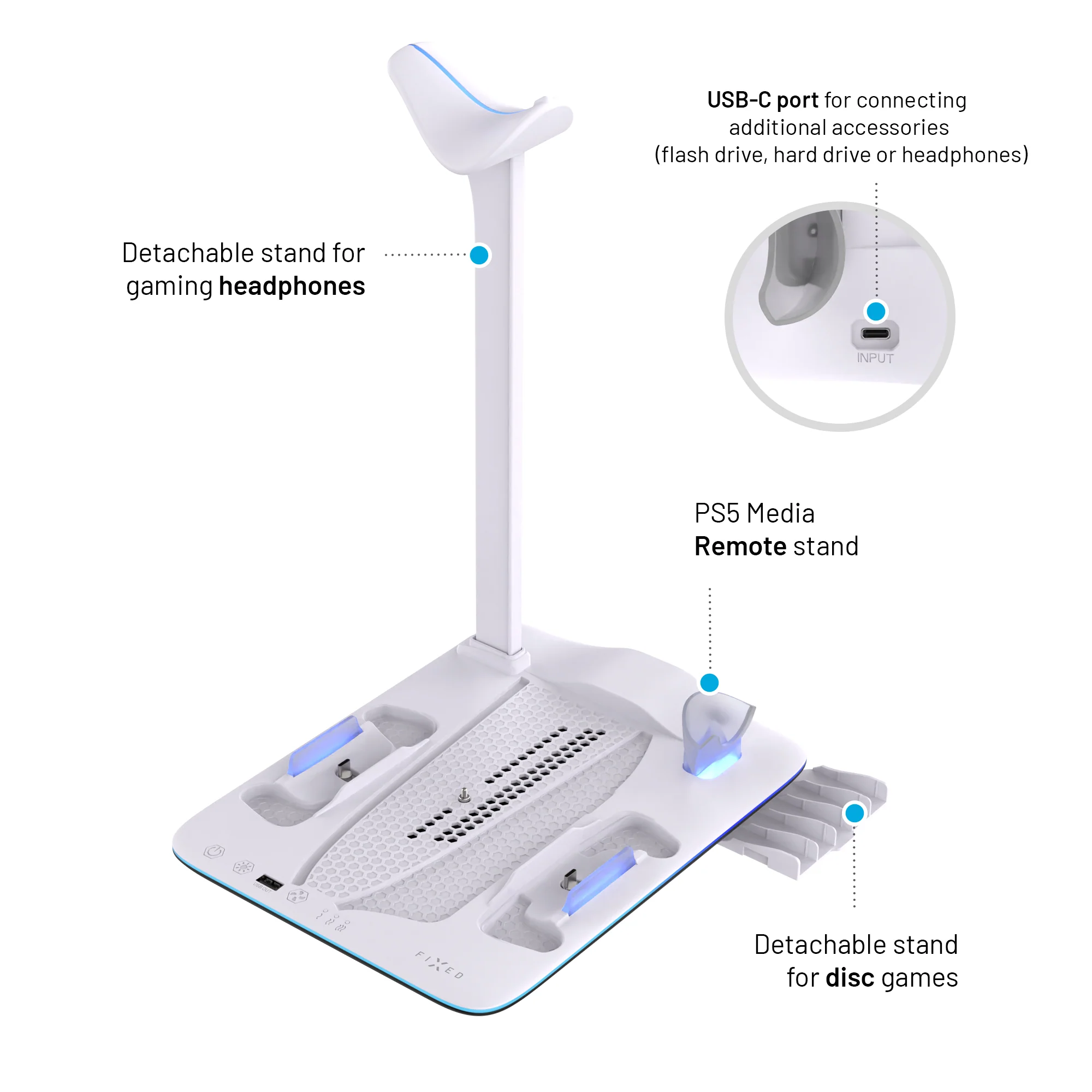 Fixed Docking Station for PlayStation 5 (Pro/Slim)