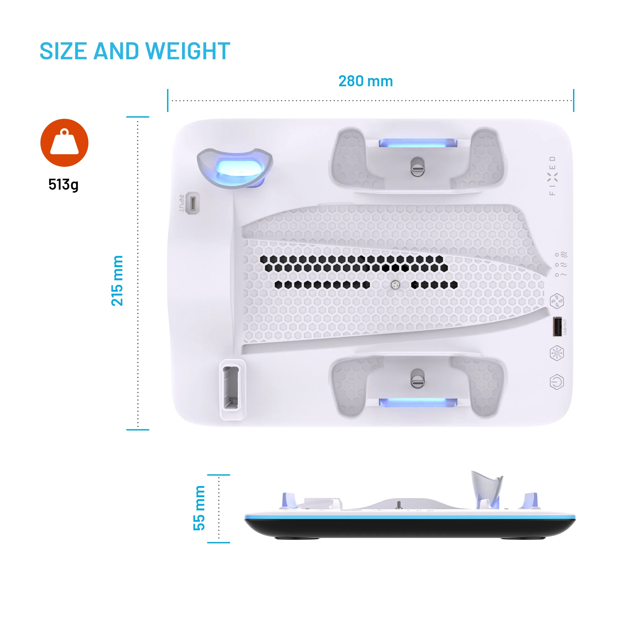 Fixed Docking Station for PlayStation 5 (Pro/Slim)
