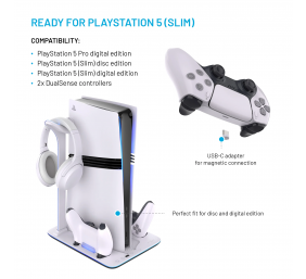 Fixed Docking Station for PlayStation 5 (Pro/Slim)