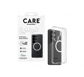 CARE by PanzerGlass Samba Case Transparent w. White Qi Samsung New Galaxy S26 Ultra | PanzerGlass