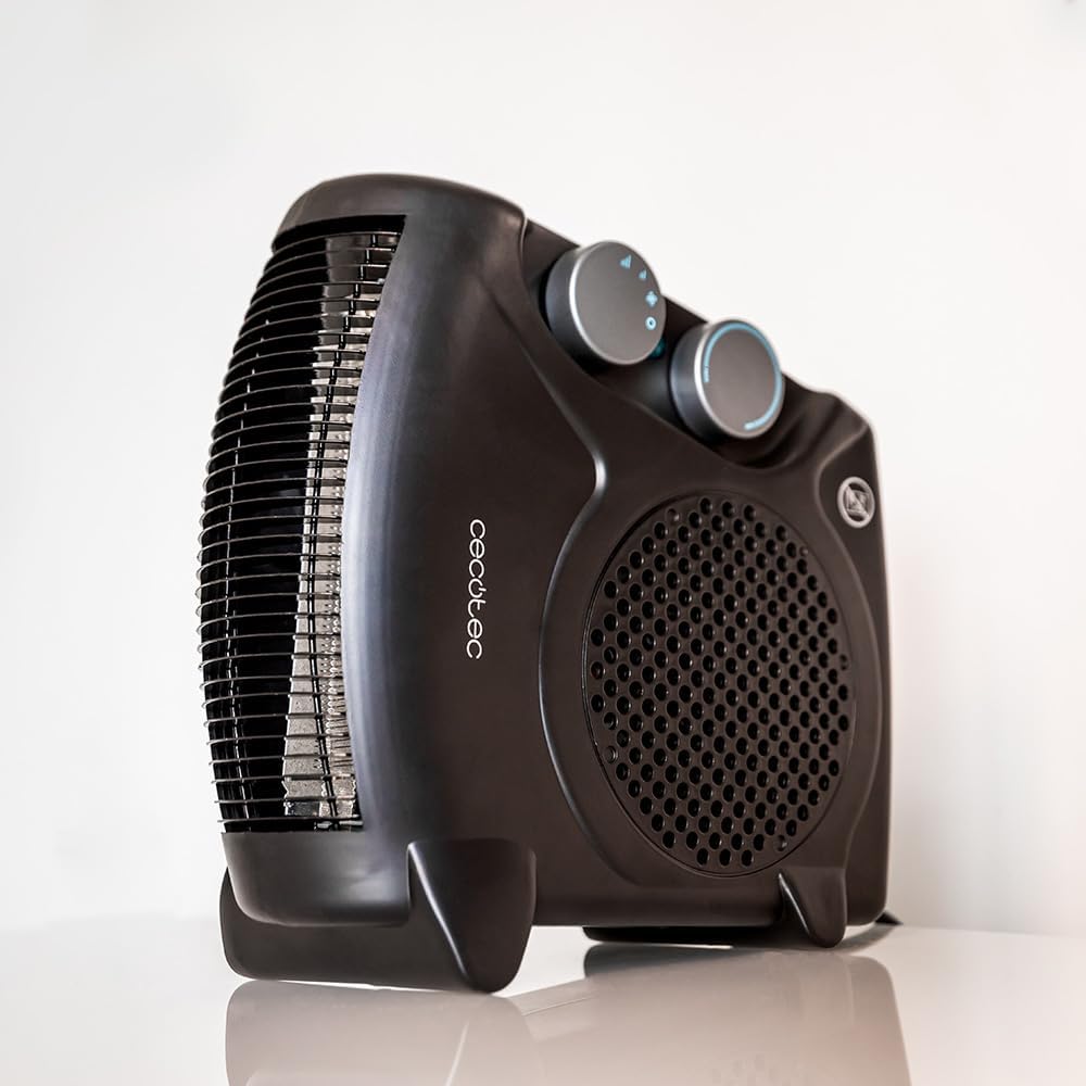 Cecotec ReadyWarm 2000 Max Dual Black | Fan heater | 2000 W | Number of power levels 3 | Suitable for rooms up to 20 m² | Black