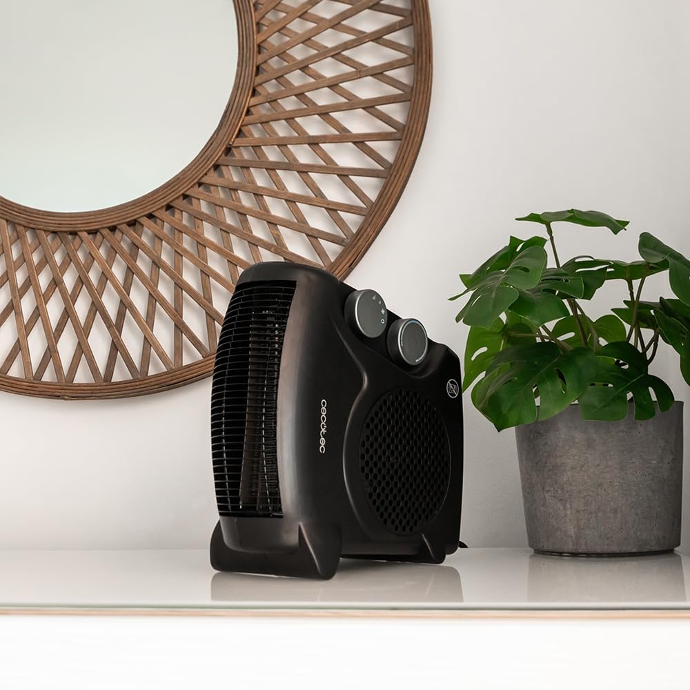 Cecotec ReadyWarm 2000 Max Dual Black | Fan heater | 2000 W | Number of power levels 3 | Suitable for rooms up to 20 m² | Black