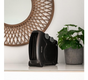 Cecotec ReadyWarm 2000 Max Dual Black | Fan heater | 2000 W | Number of power levels 3 | Suitable for rooms up to 20 m² | Black